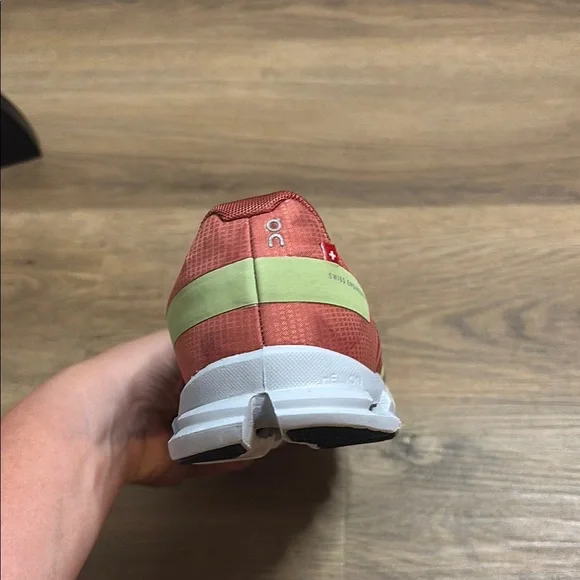 On Running Green and Red Athletic Shoes size 6 - Picture 9 of 14